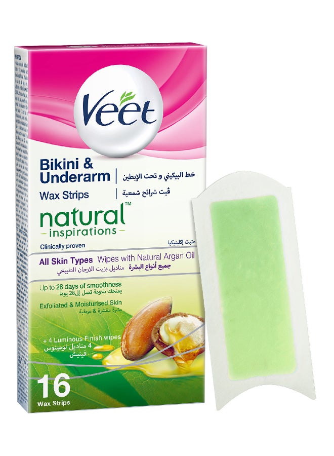 Bikini And Underarm Natural Wax Strips