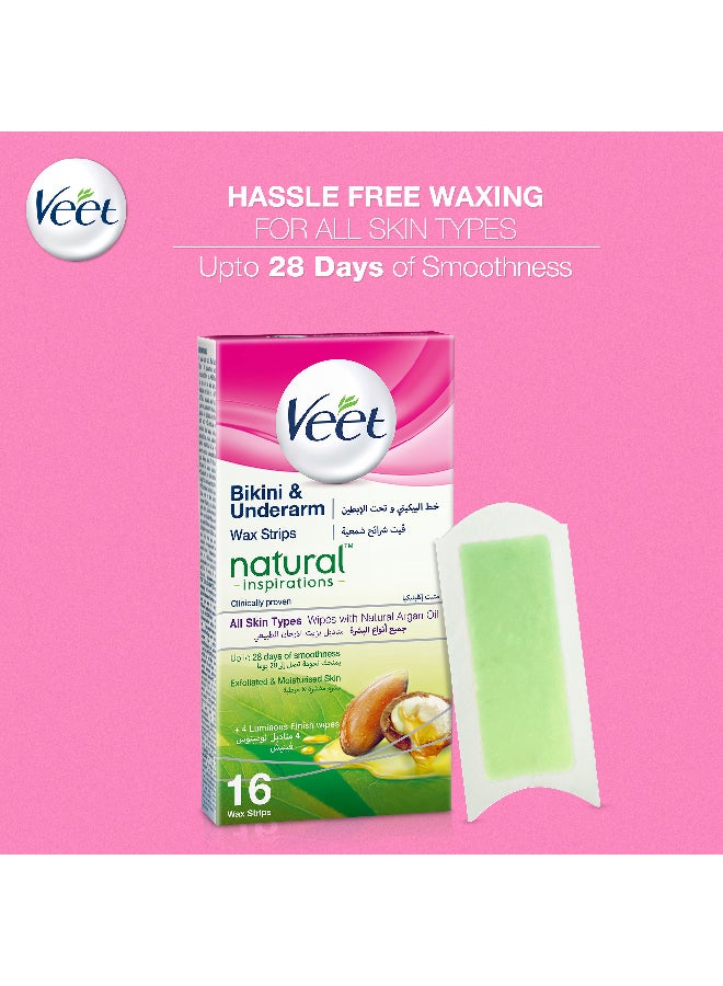 Bikini And Underarm Natural Wax Strips