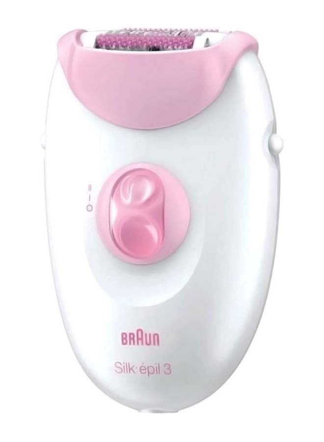 Silk-Epil 3 Epilator With Accessories Set Pink/White/Clear