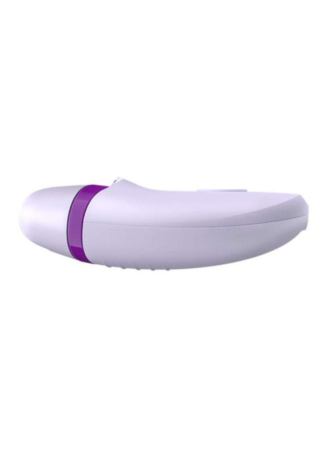 BRE275 Corded Epilator With Cleaning Brush, Shaver, Shaver Comb, Massage Cap And Pouch White/Purple/Silver