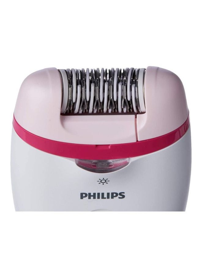 Satinelle Essential Corded Compact Epilator BRE255/00, 2 Years Warranty White/Pink