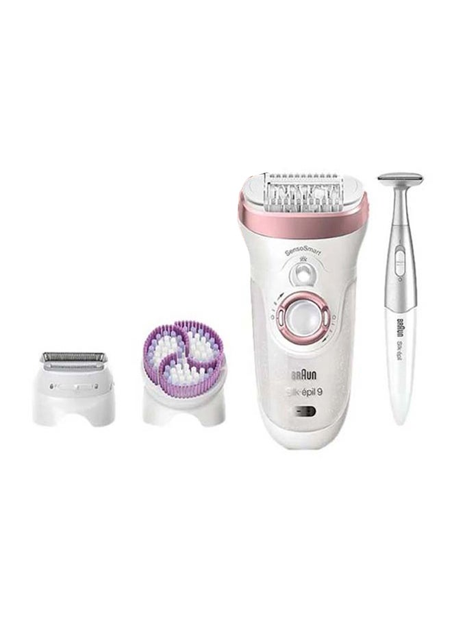 Silk-Epil 9 9/980 SkinSpa SensoSmart Epilator Set White/ Rose Gold