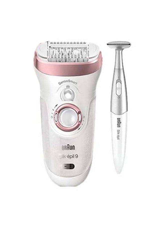 Silk-Epil 9 9/980 SkinSpa SensoSmart Epilator Set White/ Rose Gold