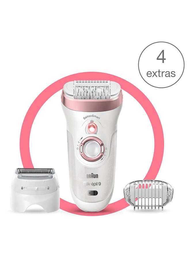 Epilator Silk-Épil 9 Skinspa, 9720, White/Pink White 26x7x19.7cm