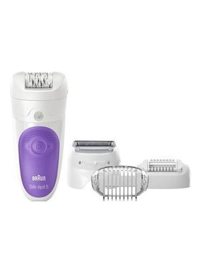 Se 5-541 Silk Epil Wet And Dry Cordless Epilator - White/Purple White-Purple