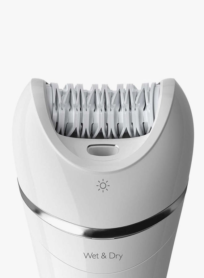 BRE710/00 Cordless Wet And Dry Epilator With Accessories White