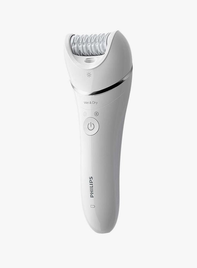 BRE710/00 Cordless Wet And Dry Epilator With Accessories White