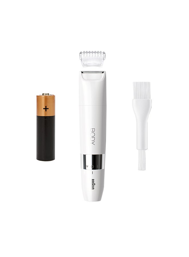 Body Mini Trimmer Bs1000, Electric Body Hair Removal For Everybody, For On-The-Go White