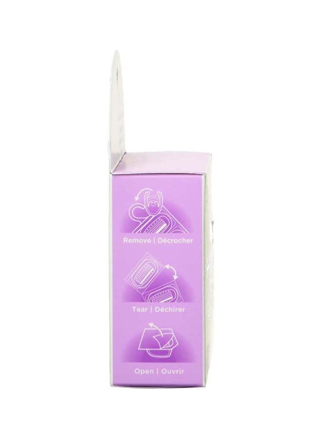 Hydro Silk Moisturizing Razor Blade Refills for Women Pink/White