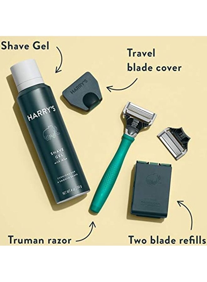 Shaving Kit For Men Green/White/Silver