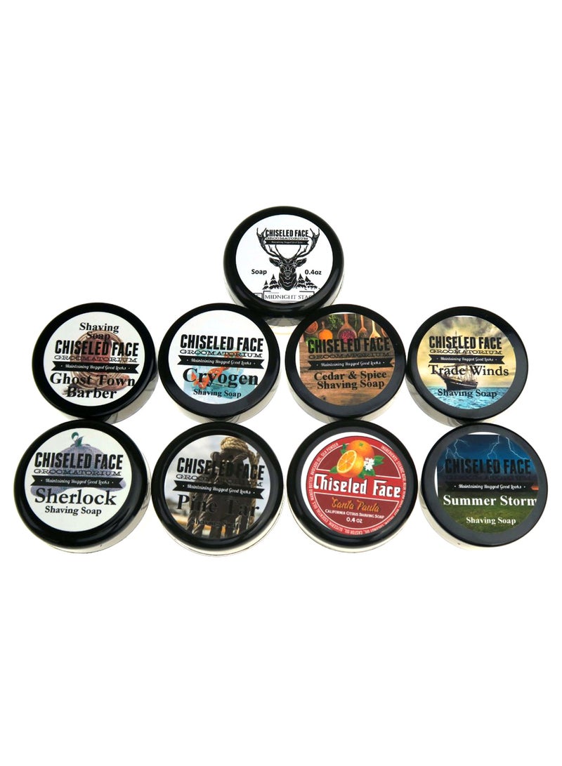 9-Piece Shaving Soap Set