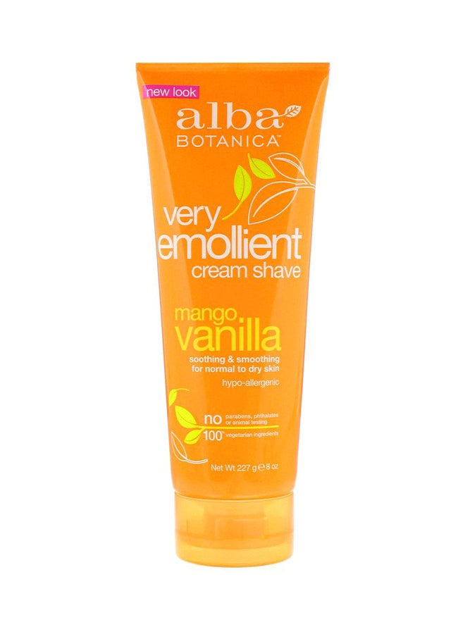 Mango Vanilla Emollient Shaving Cream 227grams