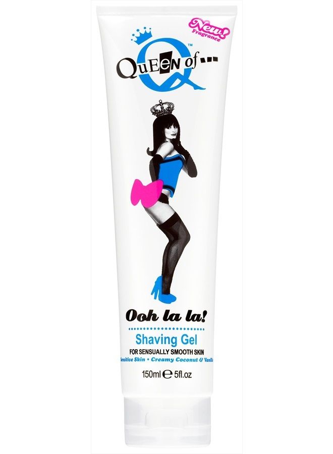 Queen of Ooh la la! Sensitive Moisturising Coconut and Vanilla Shaving Gel For Women 150ml