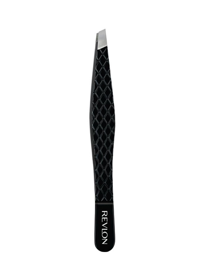 Slant Tip Expert Tweezer Black