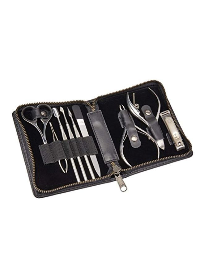 9-Piece Nail Grooming Kit Silver