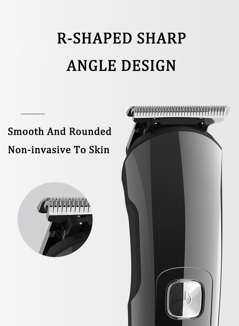 Electric Beard Trimmer for Men, Waterproof Body Grooming Kit, Nose Hair Ear Trimmer, Hair Clippers, Rechargeable All in 1 Body Groomer, Precision Mustache Shaver Razor, LED Display