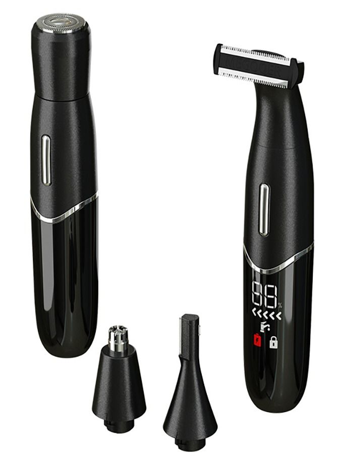 4-in-1 Electric Shaver Including Eyebrow Shaver And Nose Hair Cutter, Suitable for Full Body