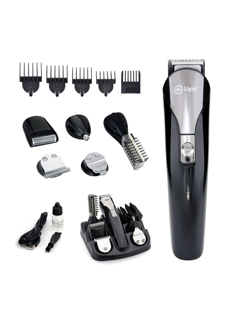 12 In 1 Rechargeable Grooming Kit Beard Trimmer Full Size Shaver Nose Body Design Trimmer Fast Charging Time 2 Hours Working Time 2 Hours USB Charge