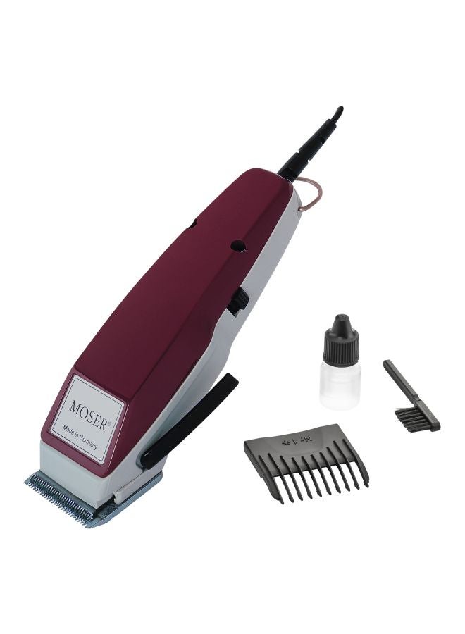 International Version 1400 Professional Corded Hair Clipper Burgandy