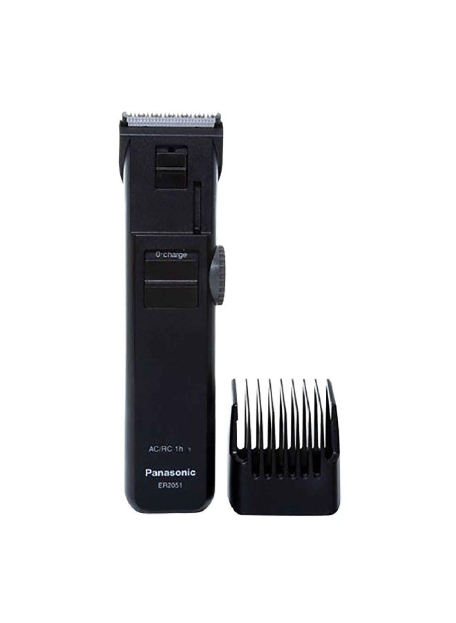 45 Degree Edged Blade Rechargeable Trimmer Black