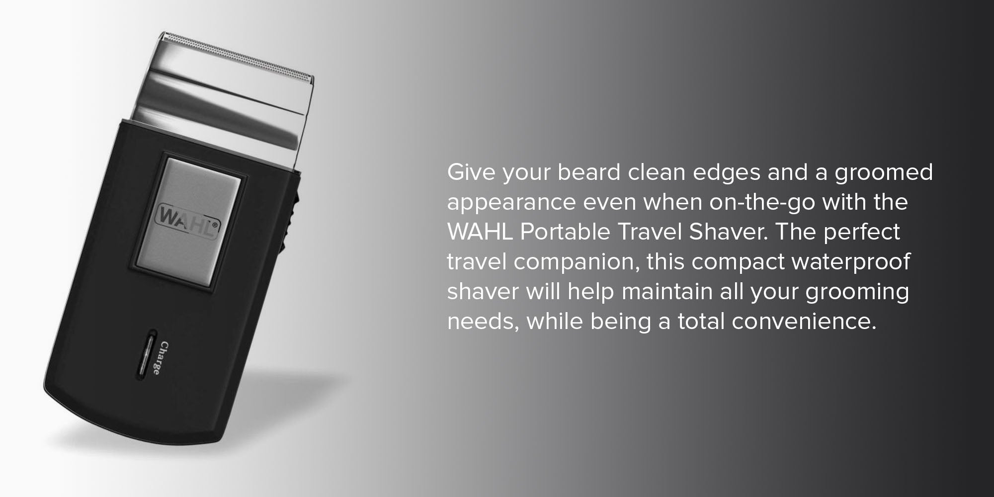 Portable Travel Shaver Black