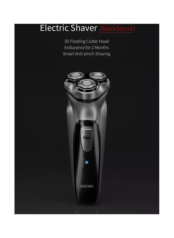 Black Stone 3D Electric Shaver Silver 15.5X5.3X5.3cm