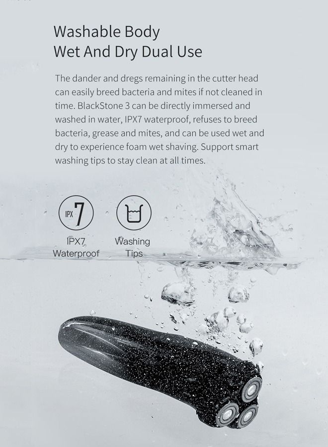 Electric Waterproof Washable IPX7 Shaver For Men With LED Display