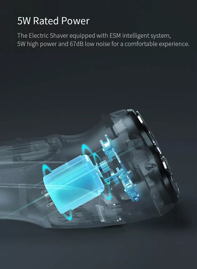 USB Charging Rechargeable Electric Shaver Waterproof Cordless Triple Blade Shavers For Men