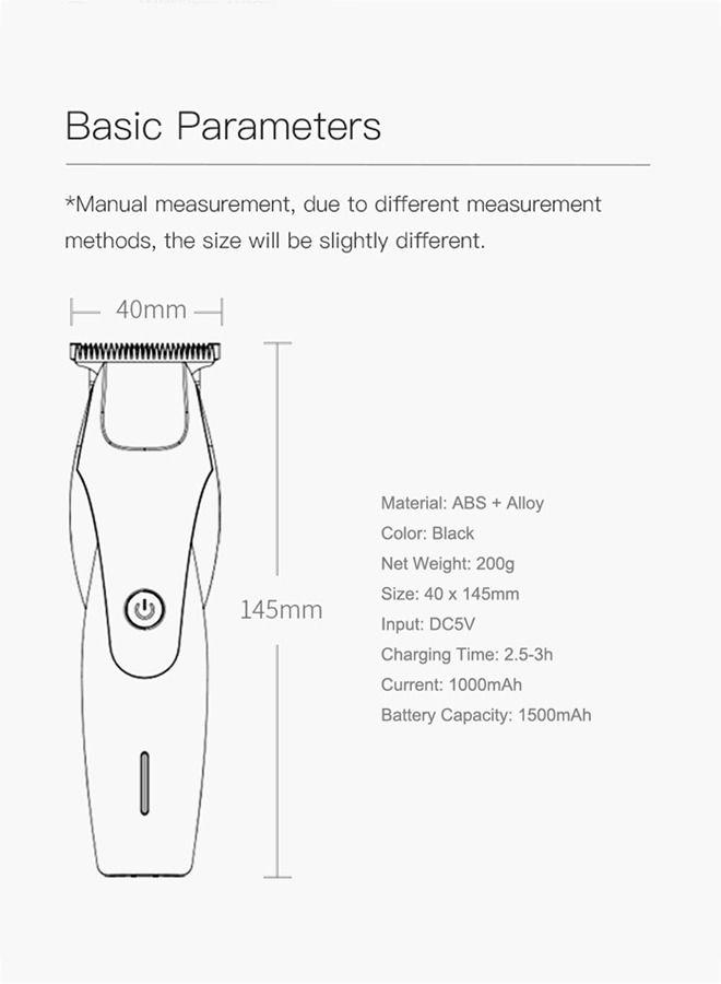 Strong Power Best Professional Barber Hair Cut Machine Rechargeable Cordless Trimmer Electric Hair Clipper