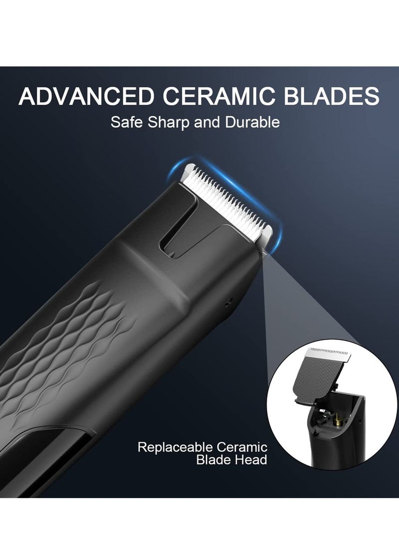 Electric Trimmer for Men, Waterproof Hair Clippers, Low Noise Cordless Hair Trimmer Edgers Hair Clippers, USB Rechargeable