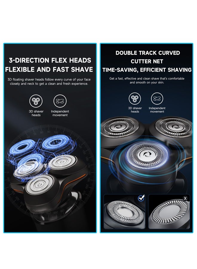 Electric Shaver X8-C Three Blades Type-C Charge 600mah Men's  IPX7 Waterproof Razor For Home And Travel