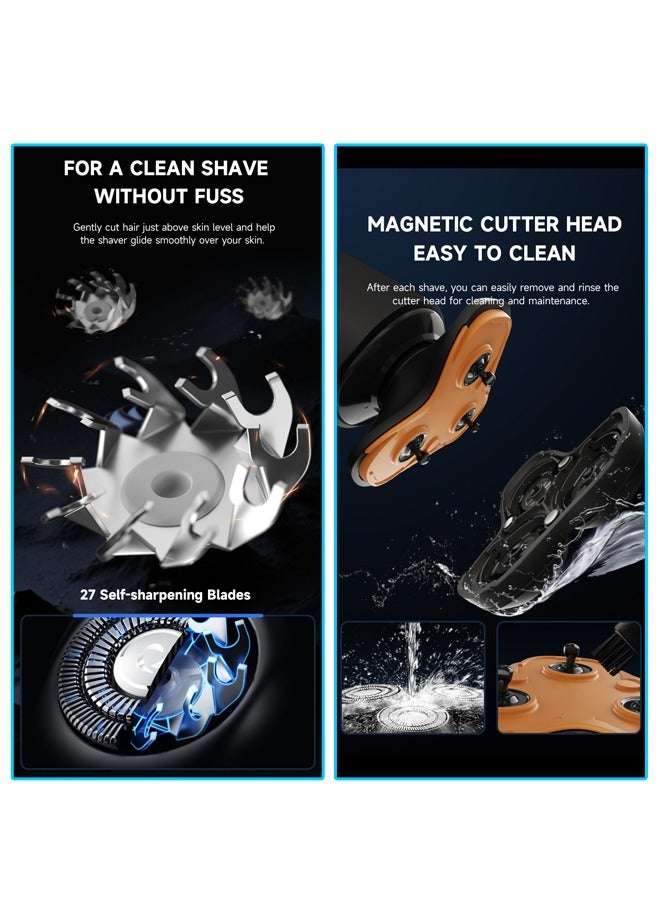 Electric Shaver X8-C Three Blades Type-C Charge 600mah Men's  IPX7 Waterproof Razor For Home And Travel