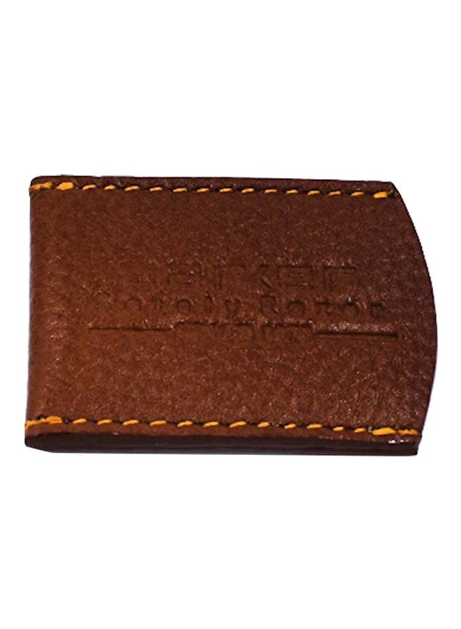 Leather Double Edge Safety Razor Protective Cover Saddle Brown