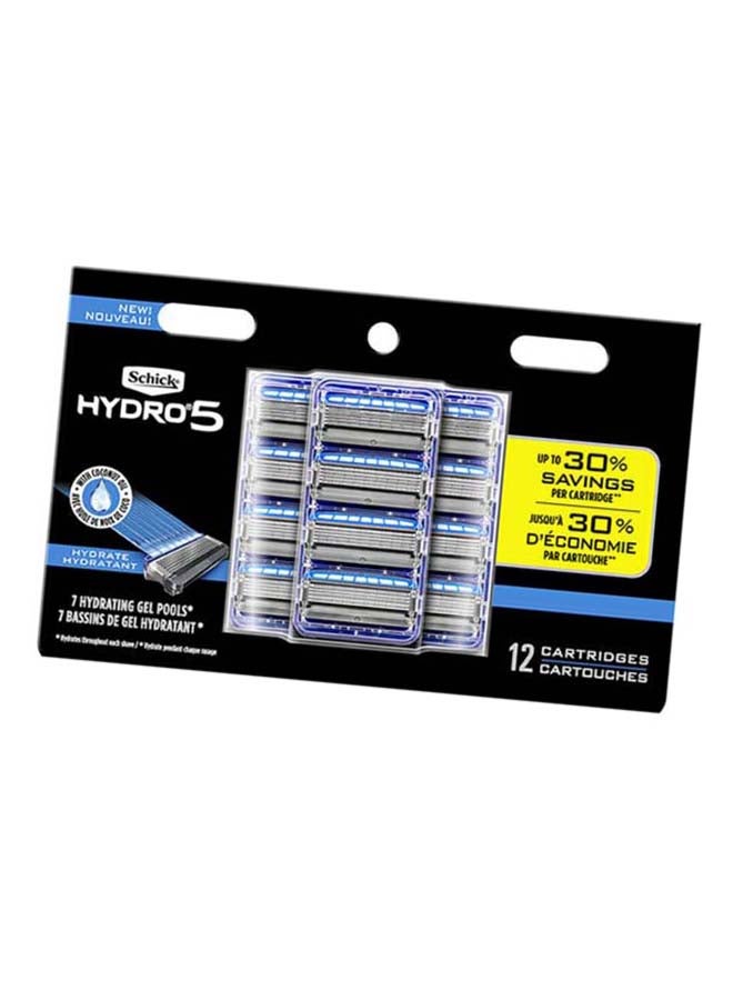 12-Piece Hydro 5 Sense Razor Refills