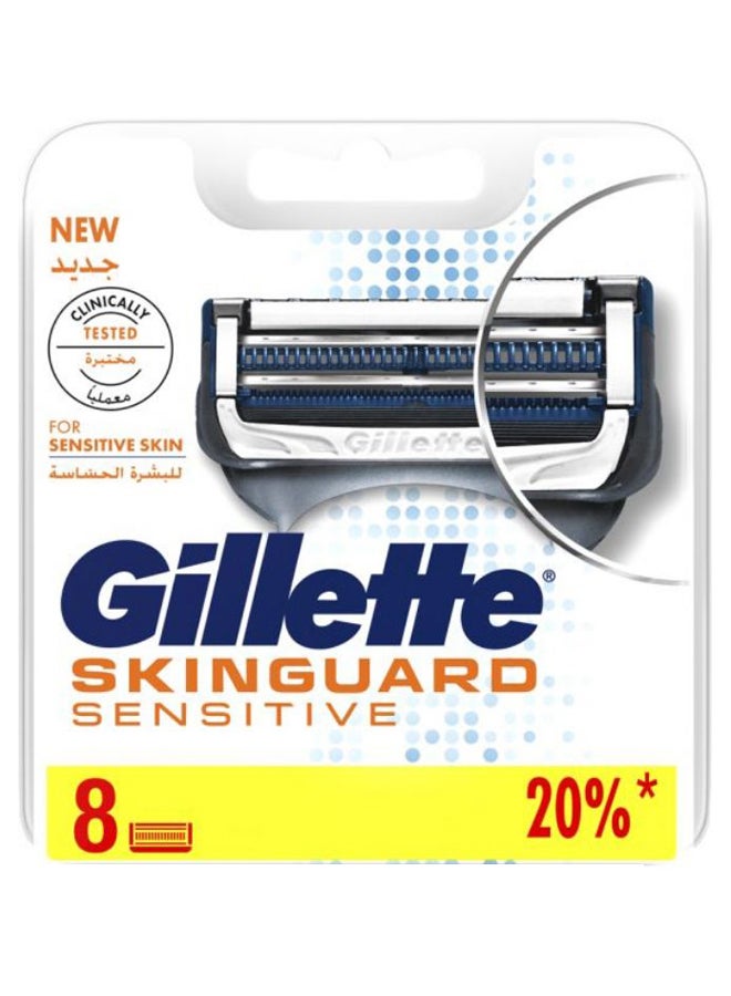 Pack Of 8 Skinguard Sensitive Razor