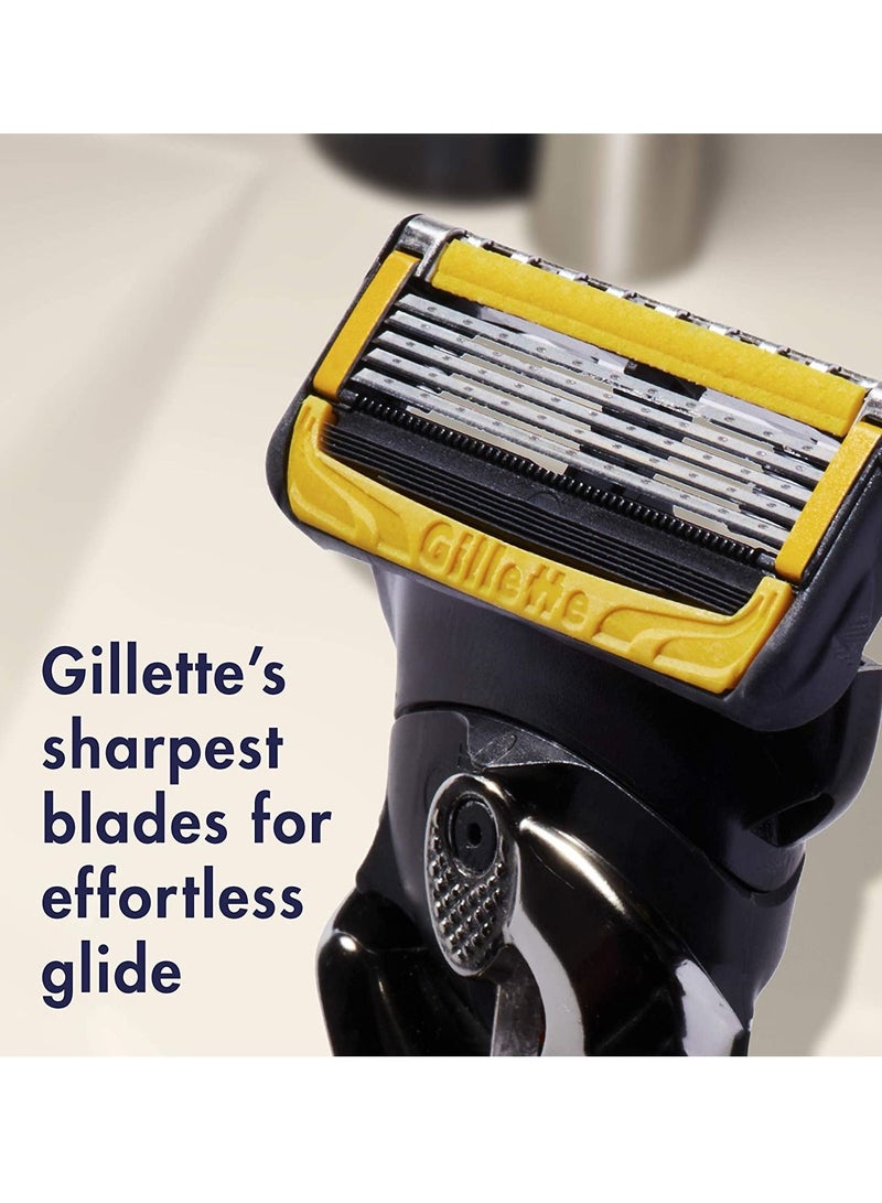 Gillette Proshield Men's Razor Handle + 3 Blade Refills