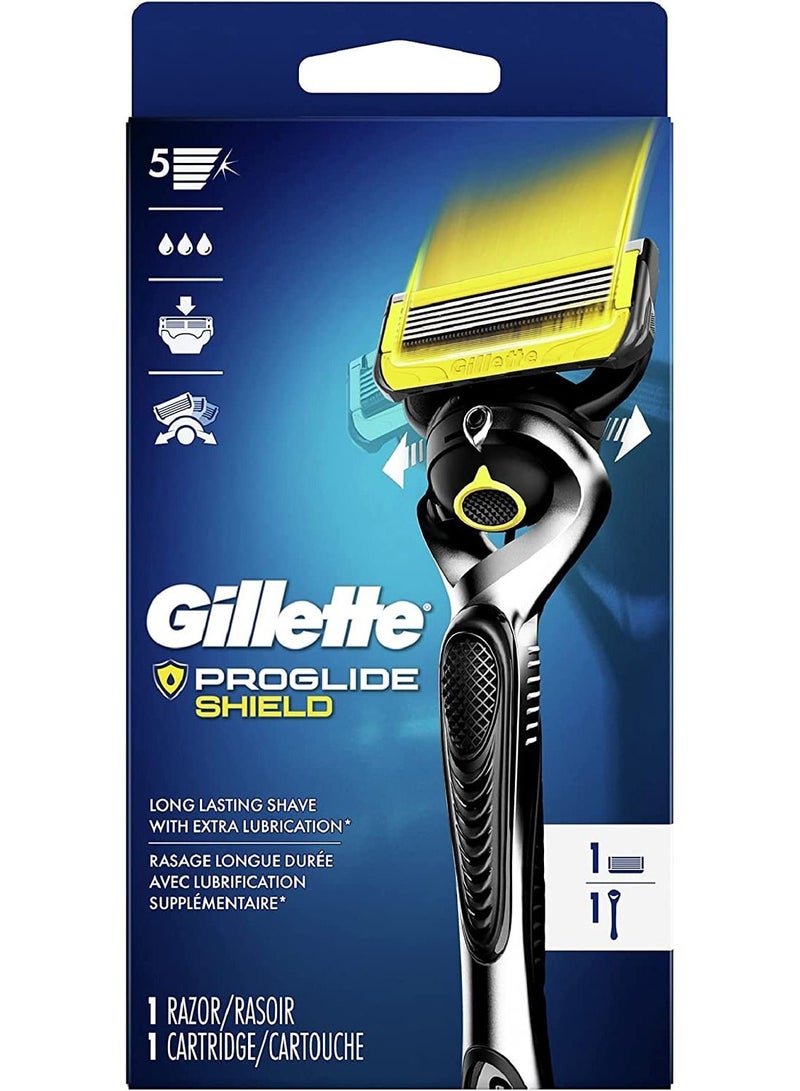 Proglide Shield Razor with Flexball Handle and Razor Blade Refill