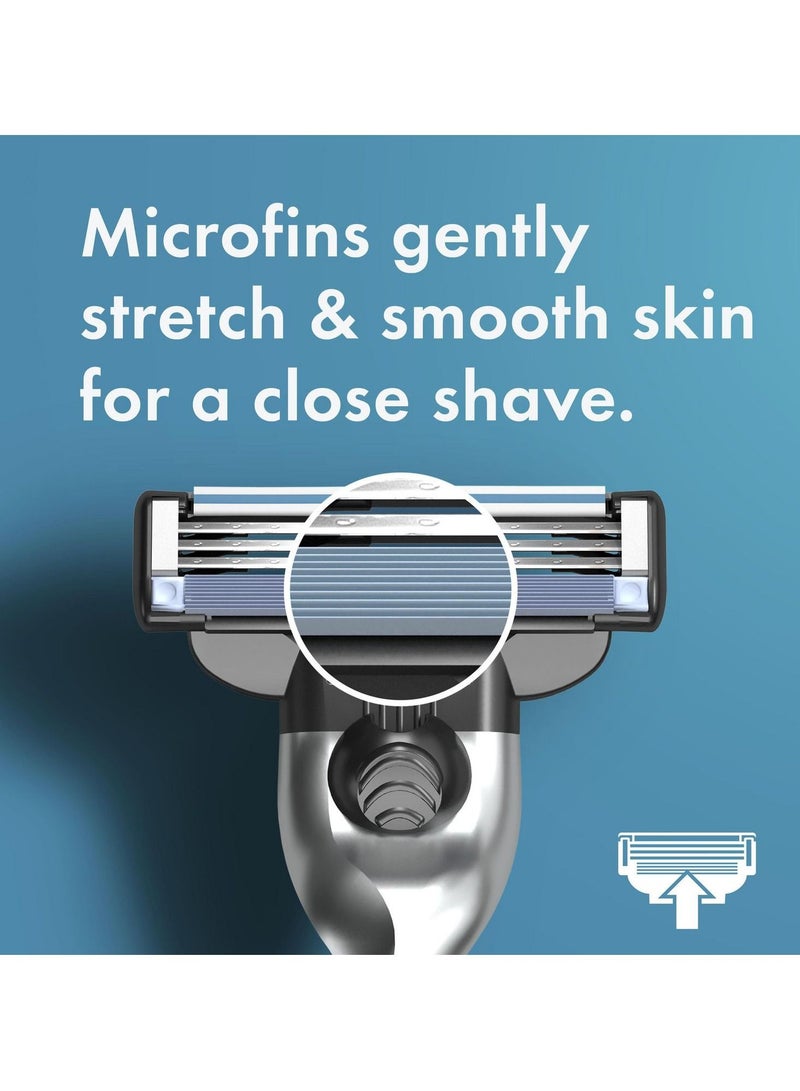 Mach3 Men's Razor 1 Handle with 3 Blade Refill Cartridges