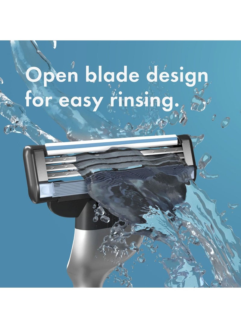 Mach3 Men's Razor 1 Handle with 3 Blade Refill Cartridges