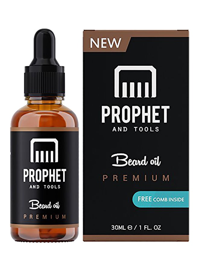 Unscented Beard Oil With Comb Multicolour