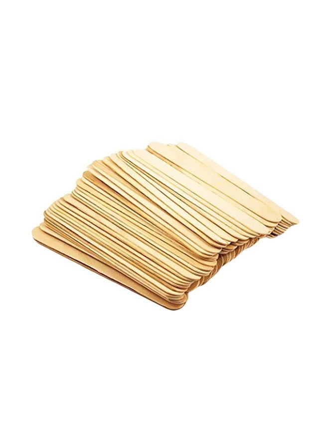 Pack Of 100 Waxing Applicator Sticks Beige 6inch