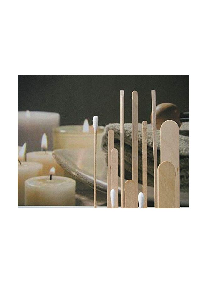 Pack Of 100 Waxing Applicator Sticks Beige 6inch