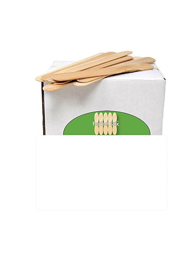 Pack Of 100 Waxing Applicator Sticks Beige 6inch