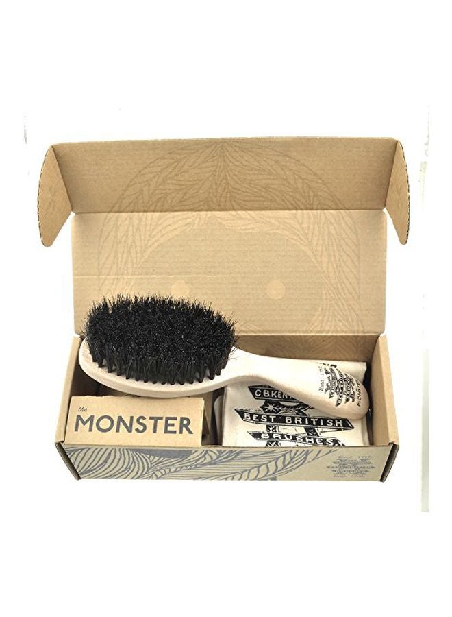 3-Piece Beard Accessories Set Beige/Silver