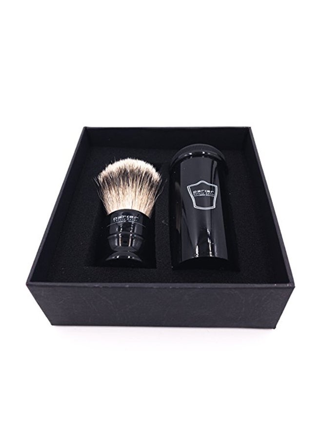 Silvertip Travel Shave Brush With Case Black 2X6X2inch