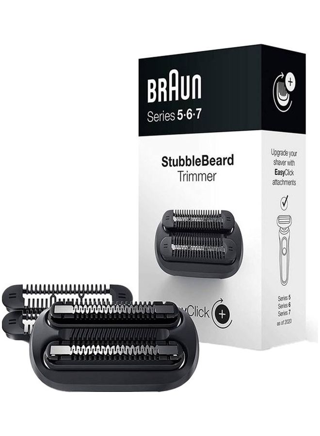 Easy Click Stubble Beard Trimmer Attachment For New Generation Series 5, 6 And 7 Electric Shaver With Four Different Stubble Lengths 8 x 6.5 x 16cm