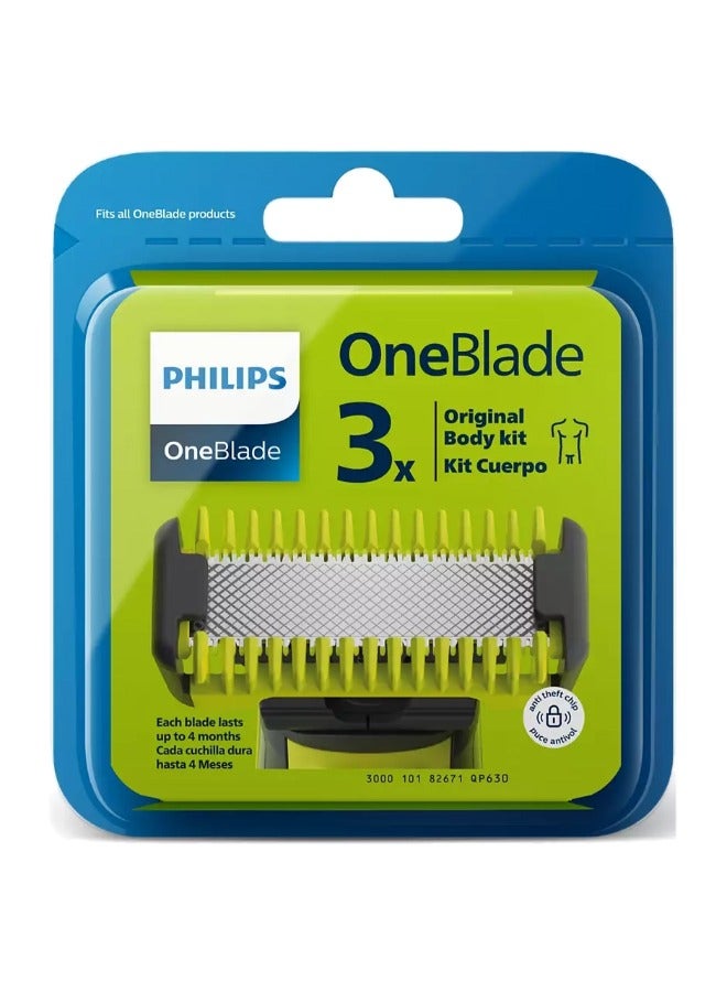 OneBlade 3 Replacement Blade QP630/51 Green/Silver