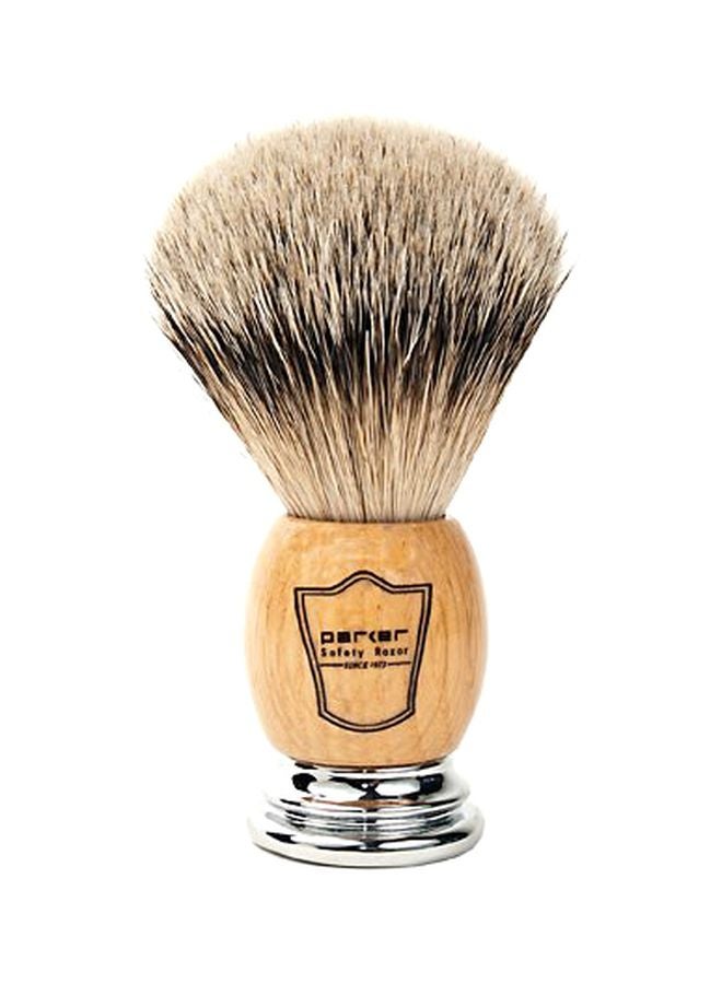 Badger Bristle Shaving Brush With Stand Beige/Black