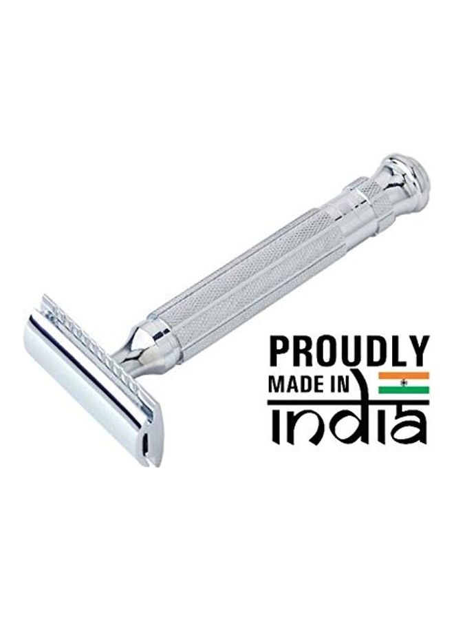 Shaving Double Edge Safety Razor Silver