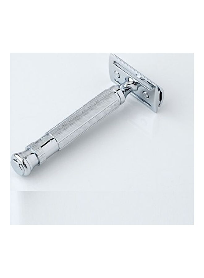 Shaving Double Edge Safety Razor Silver